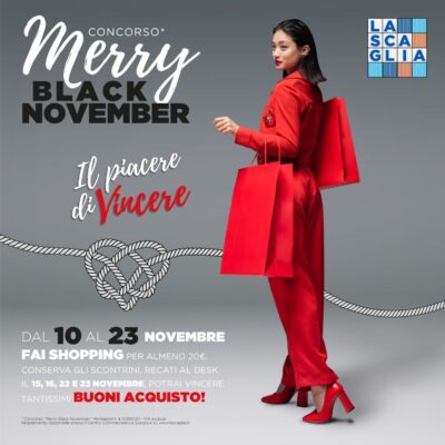 Immagine merry black november 2025 al CC La Scaglia